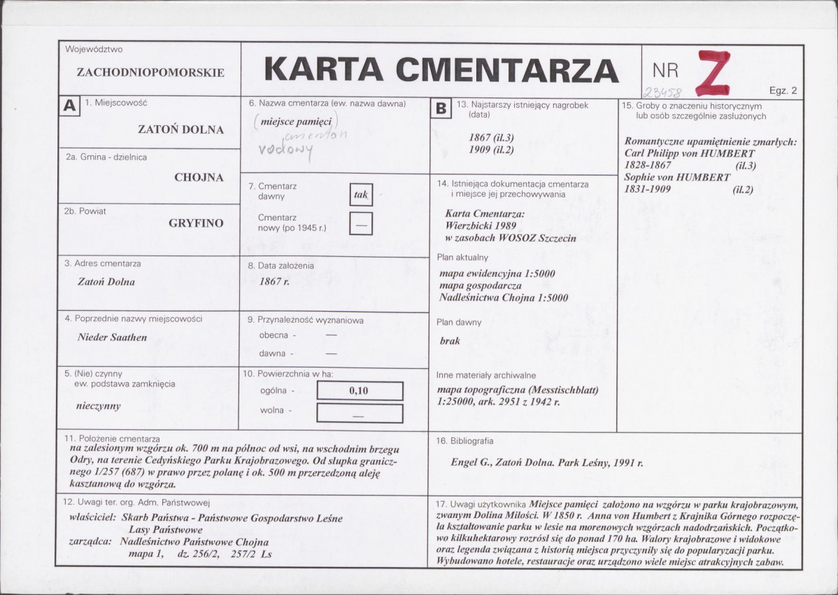 Karta cmentarza, skan nr 1