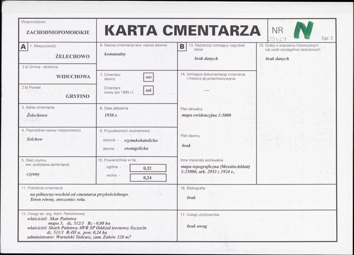 Karta cmentarza, skan nr 1