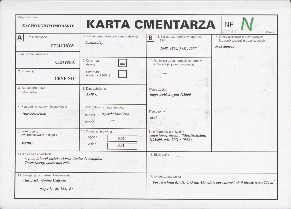 Karta cmentarza, skan nr 1
