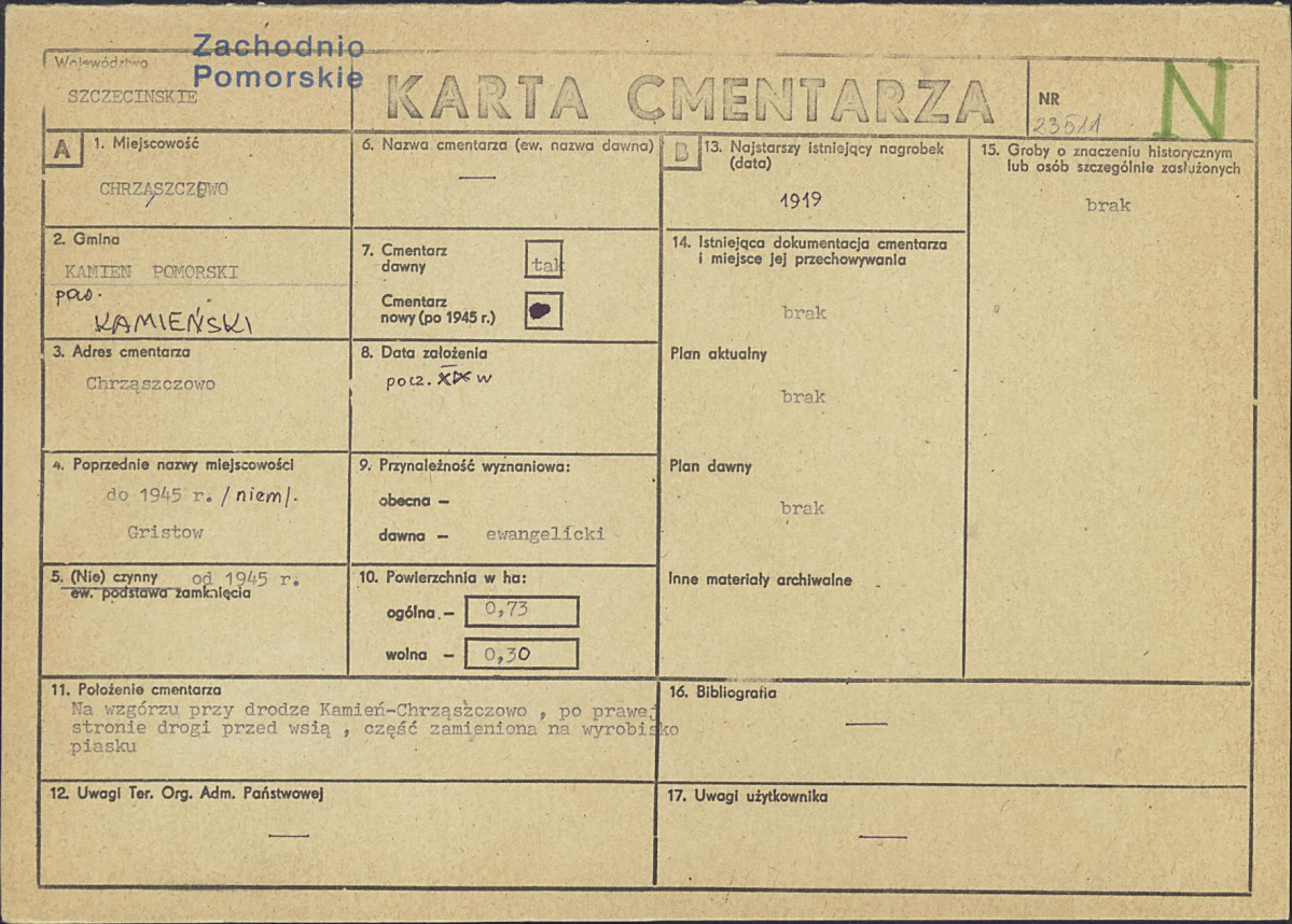 Karta cmentarza, skan nr 1