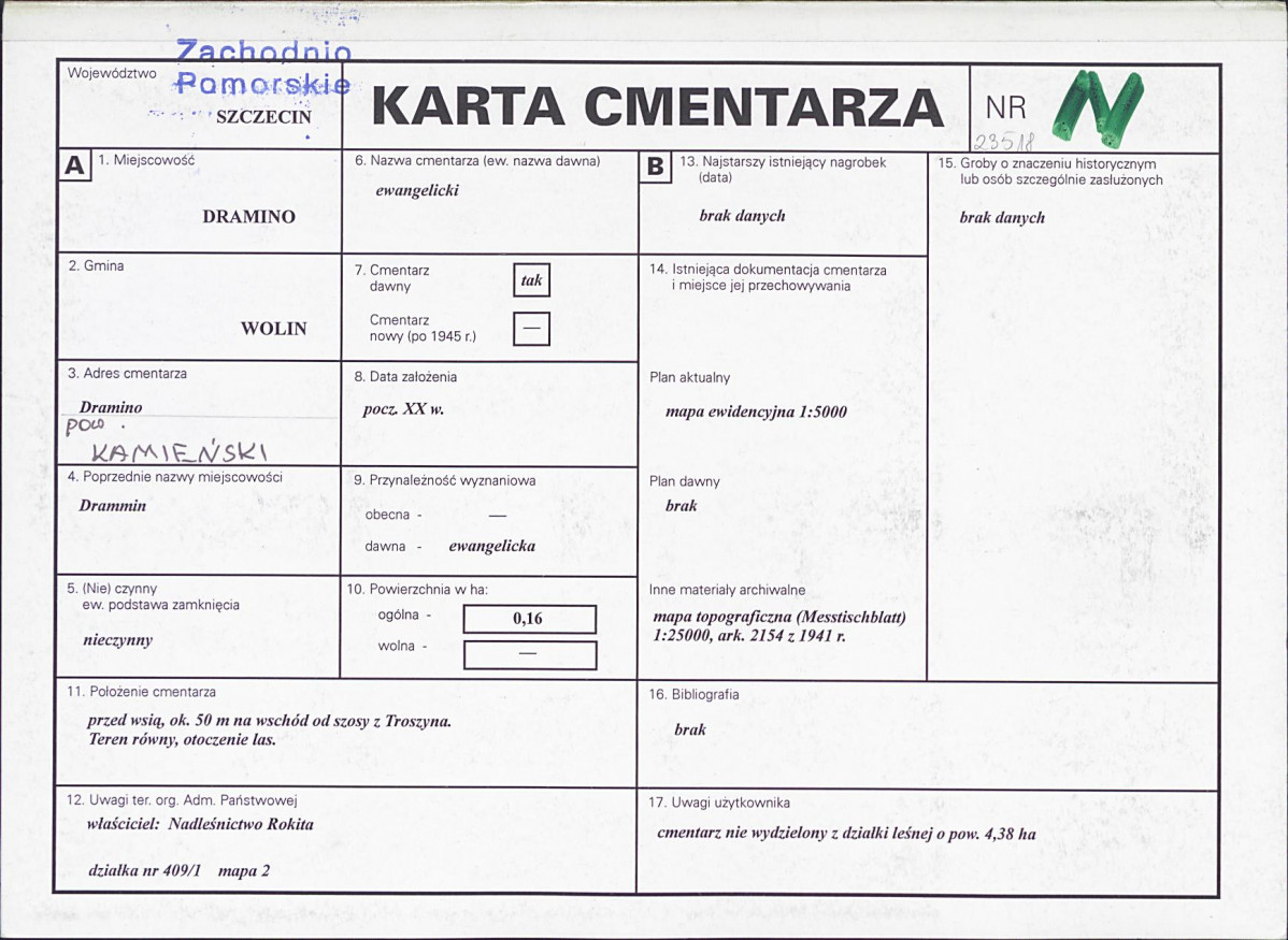 Karta cmentarza, skan nr 1