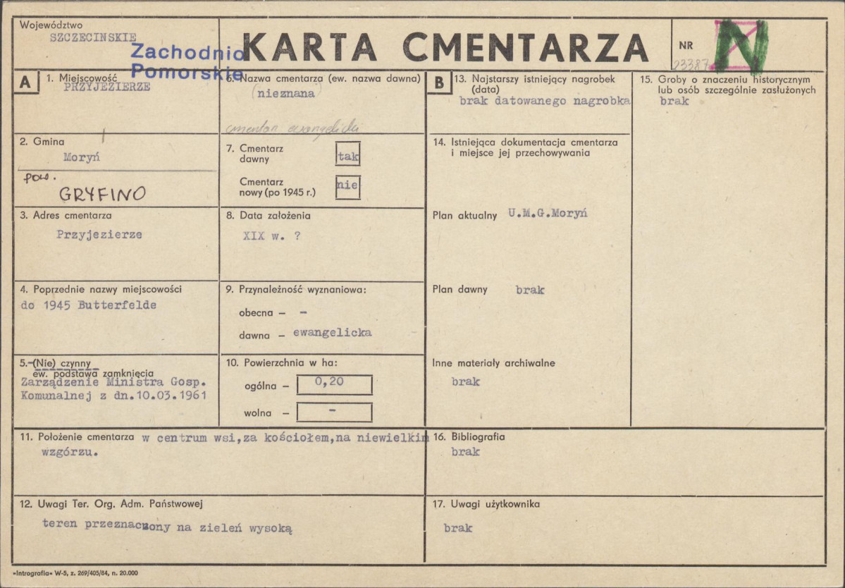 Karta cmentarza, skan nr 1