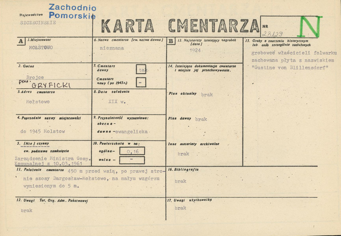 Karta cmentarza, skan nr 1