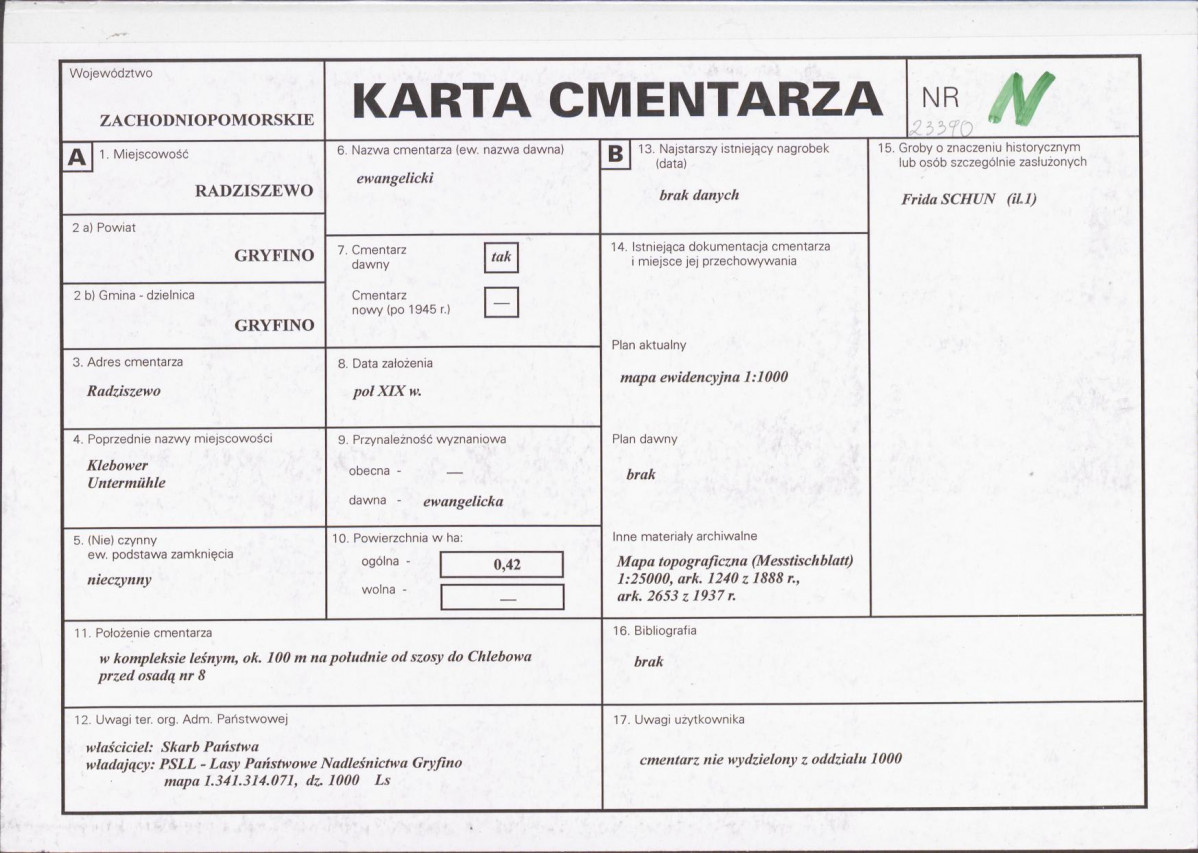 Karta cmentarza, skan nr 1