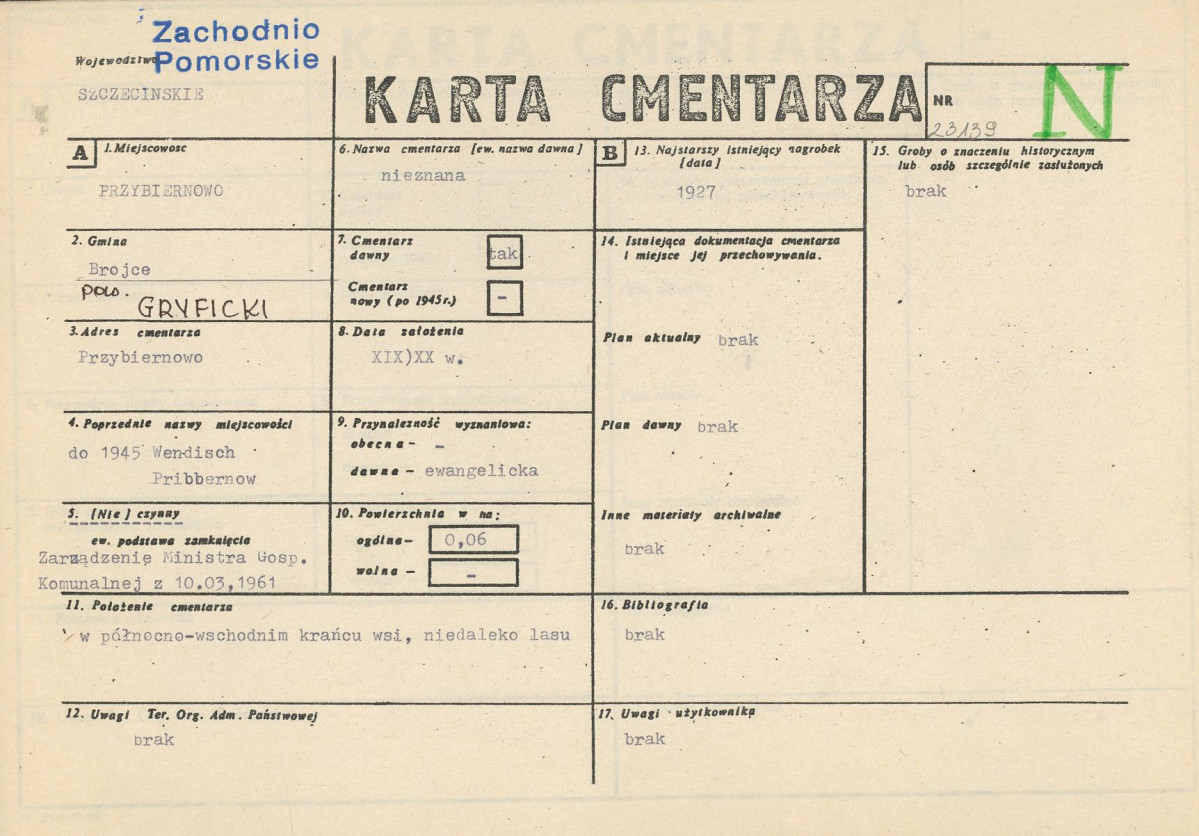 Karta cmentarza, skan nr 1