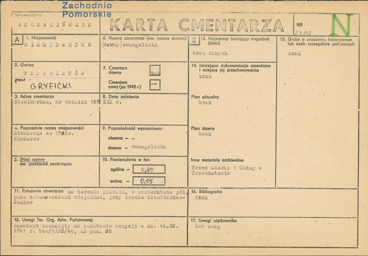 Karta cmentarza, skan nr 1