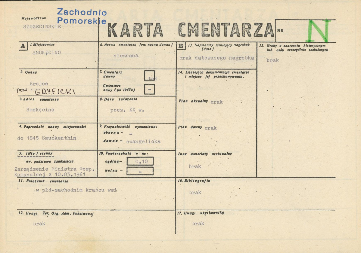 Karta cmentarza, skan nr 1
