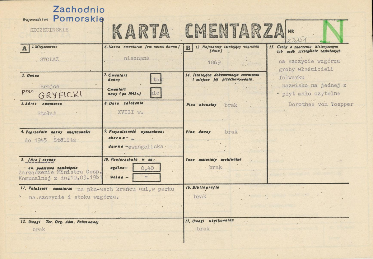 Karta cmentarza, skan nr 1