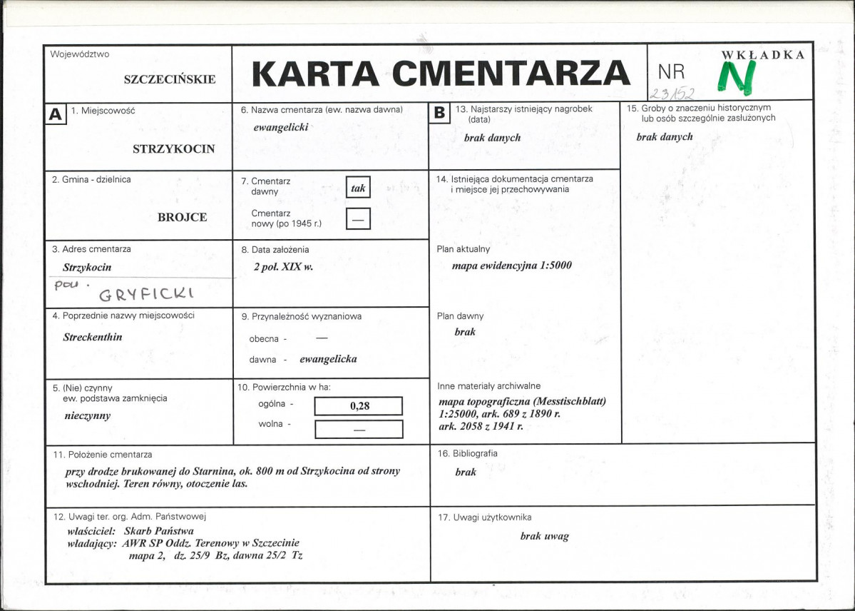 Karta cmentarza, skan nr 1