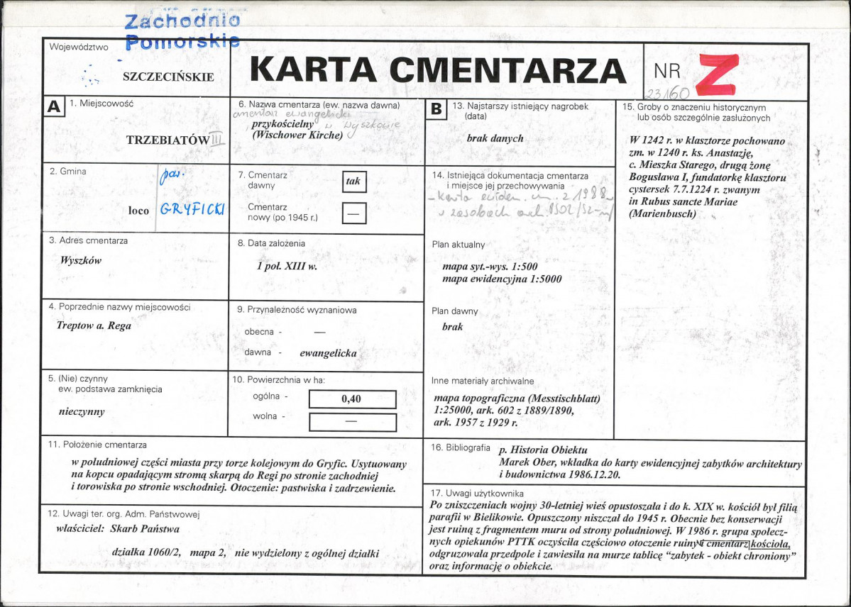 Karta cmentarza, skan nr 1