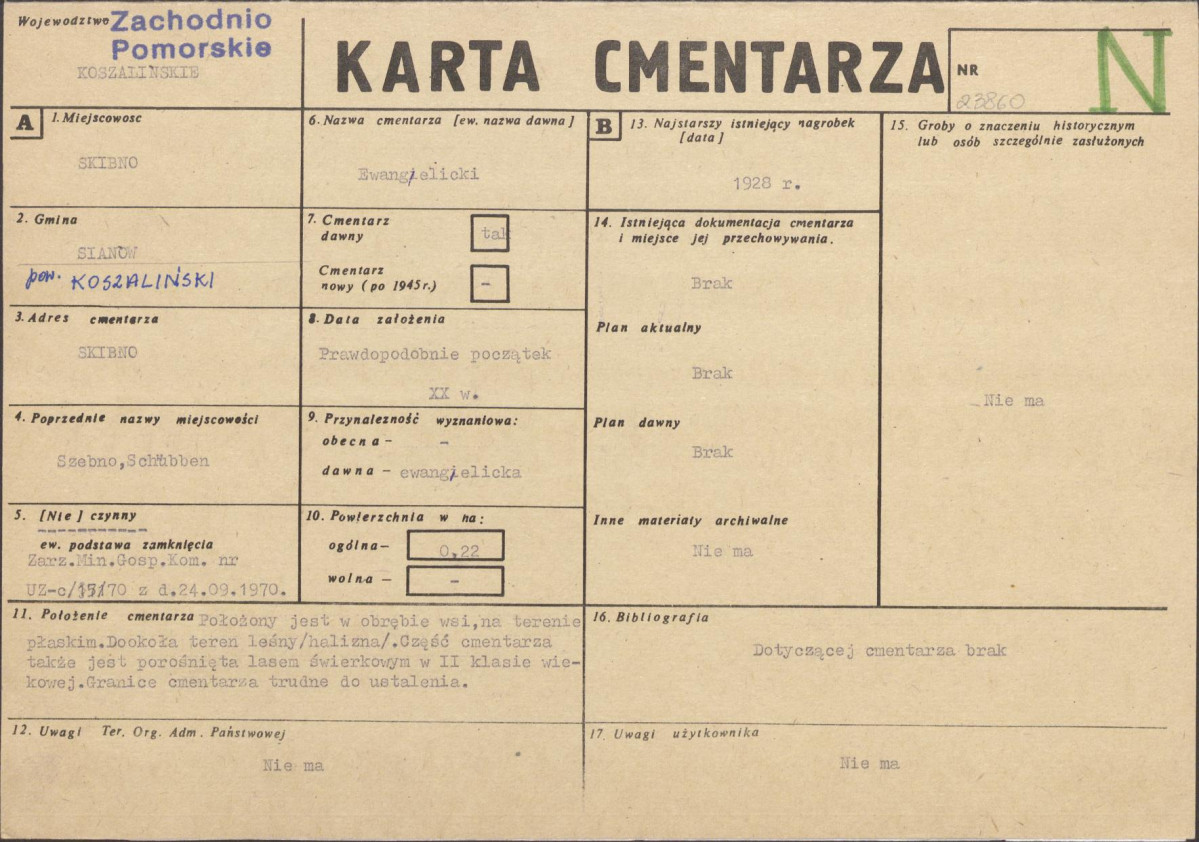 Karta cmentarza, skan nr 1