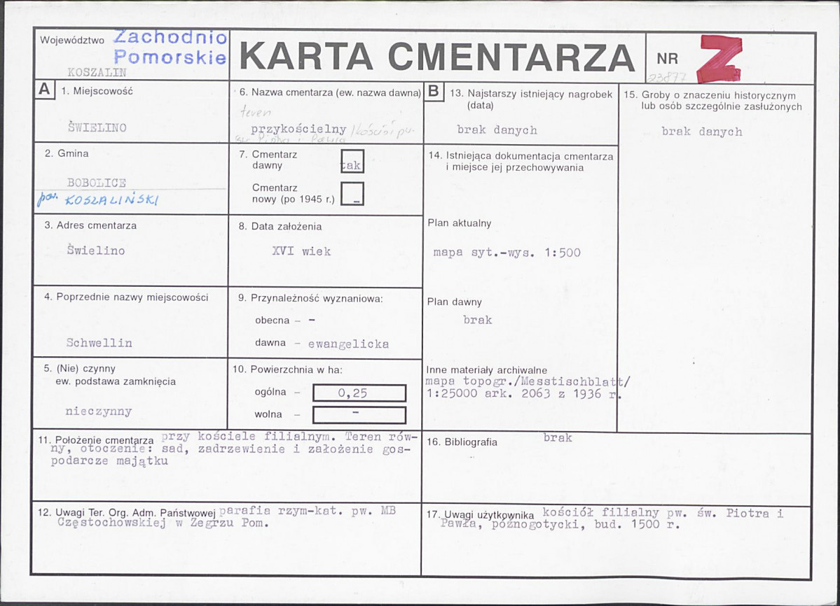 Karta cmentarza, skan nr 1