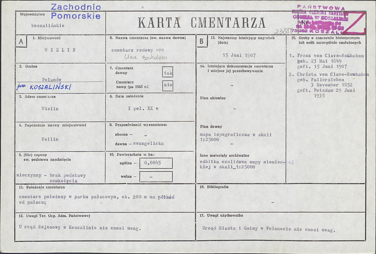 Karta cmentarza, skan nr 1