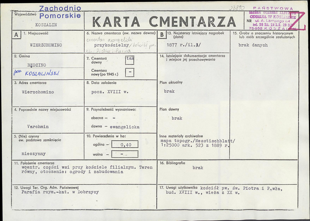 Karta cmentarza, skan nr 1