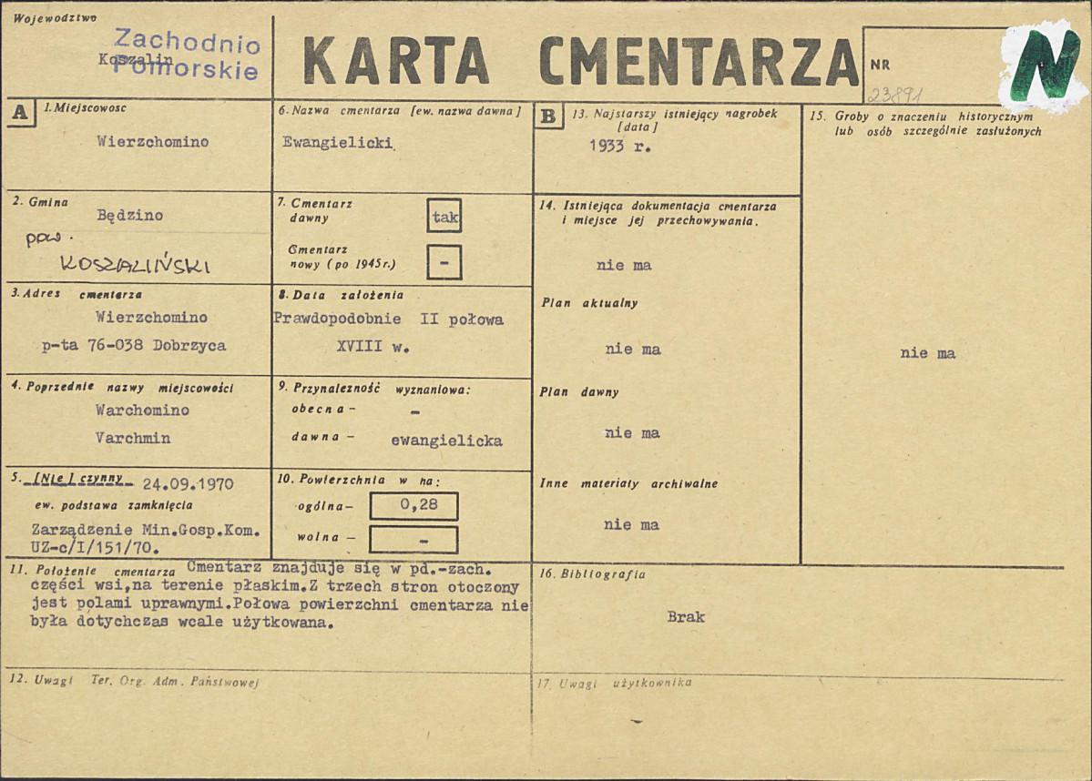 Karta cmentarza, skan nr 1