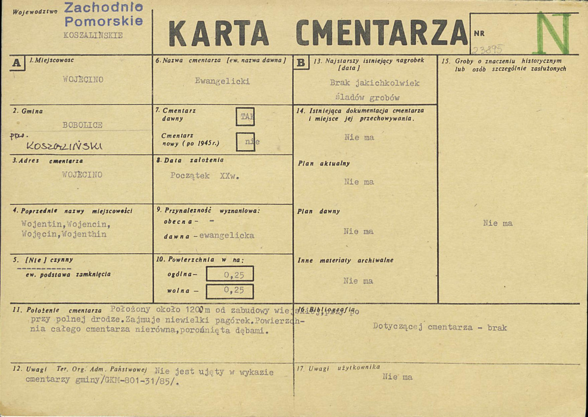 Karta cmentarza, skan nr 1
