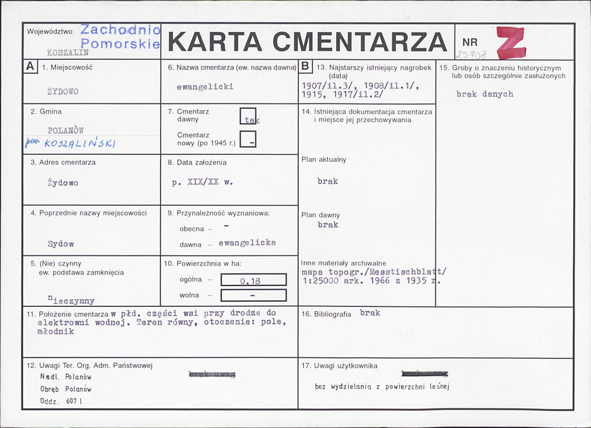 Karta cmentarza, skan nr 1