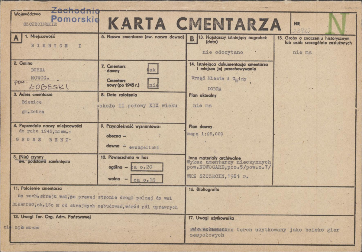 Karta cmentarza, skan nr 1
