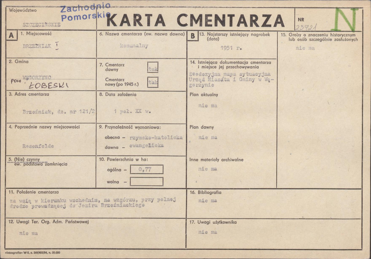 Karta cmentarza, skan nr 1