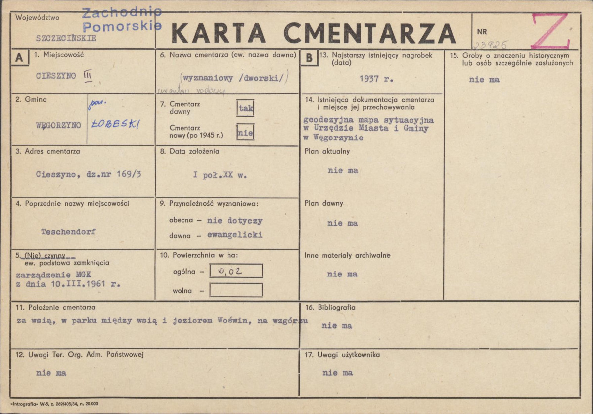 Karta cmentarza, skan nr 1