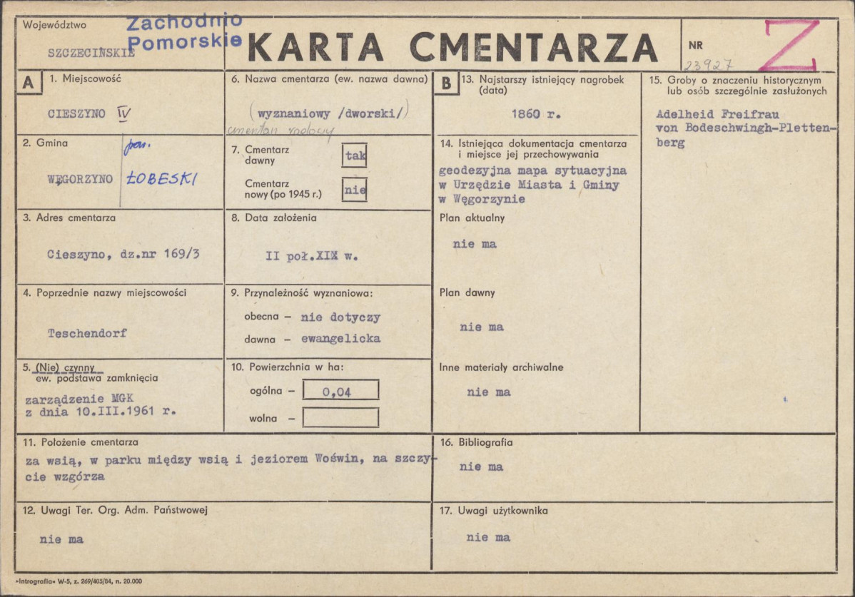 Karta cmentarza, skan nr 1