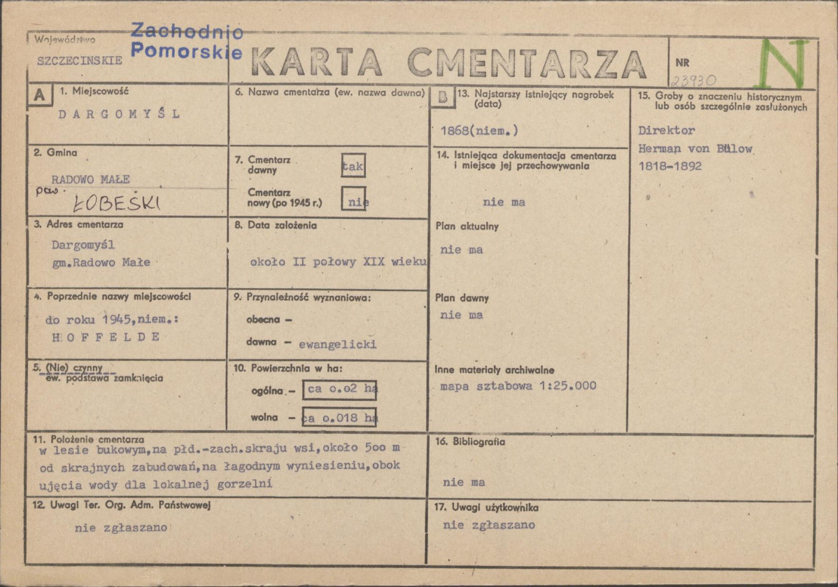 Karta cmentarza, skan nr 1