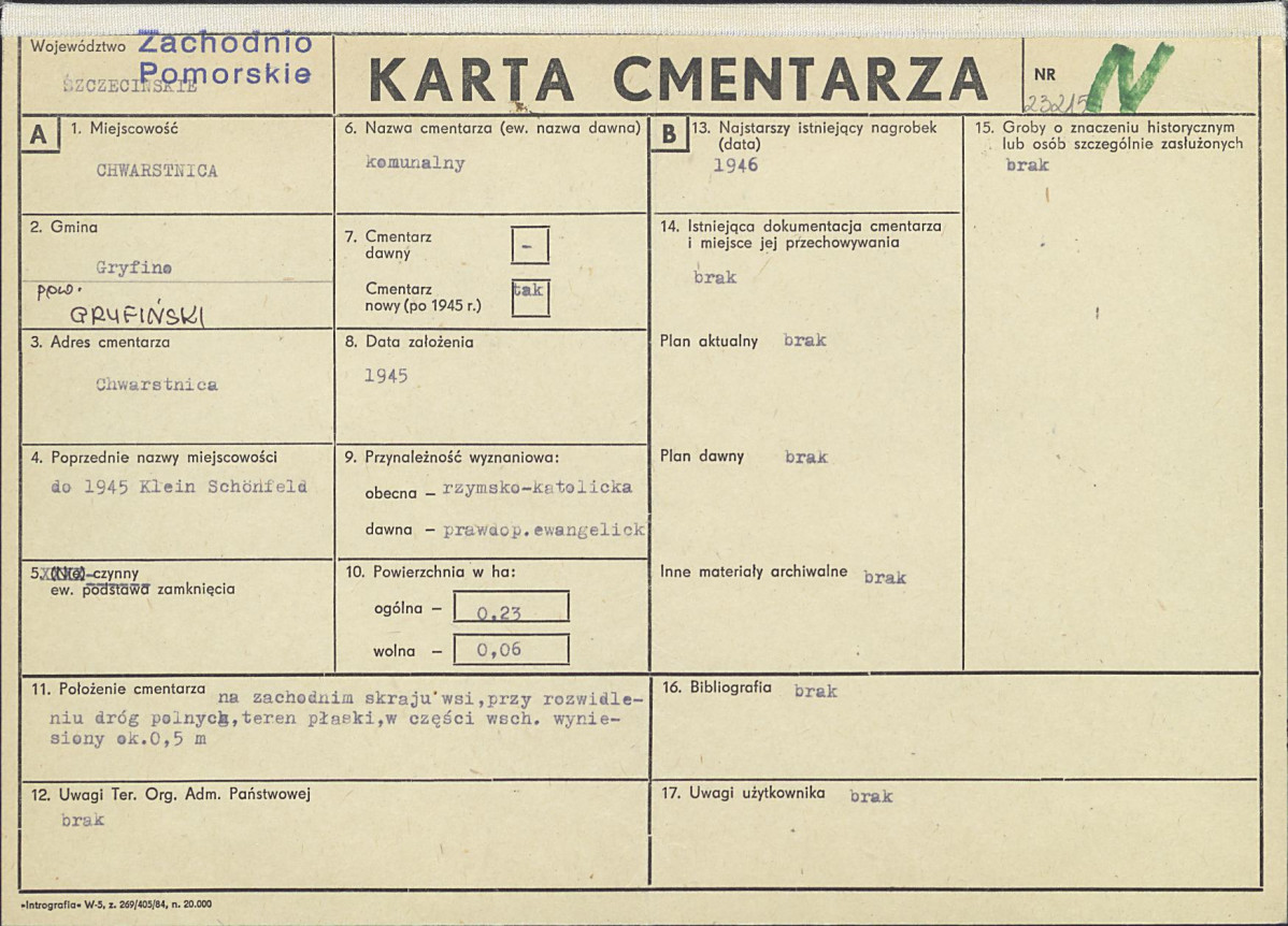 Karta cmentarza, skan nr 1