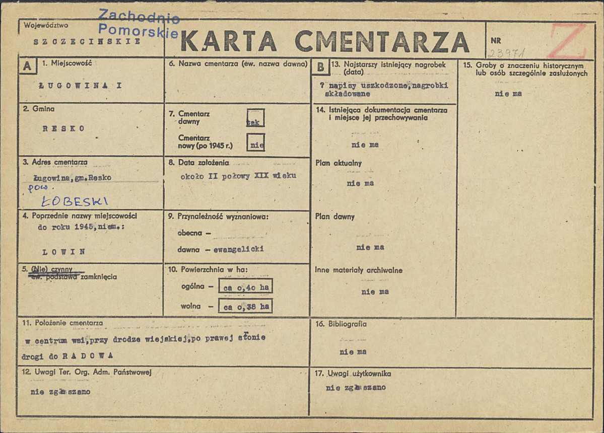 Karta cmentarza, skan nr 1