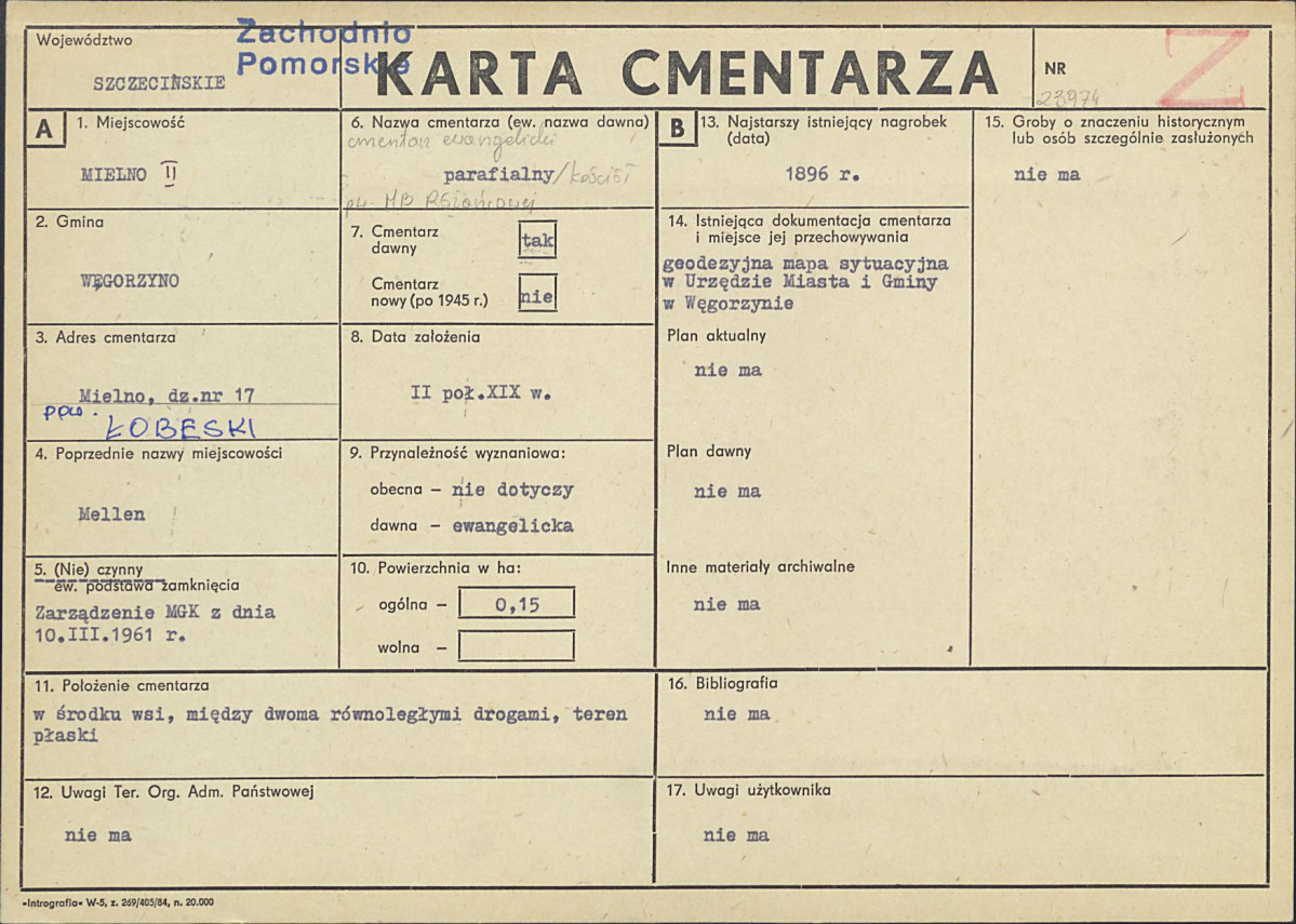 Karta cmentarza, skan nr 1