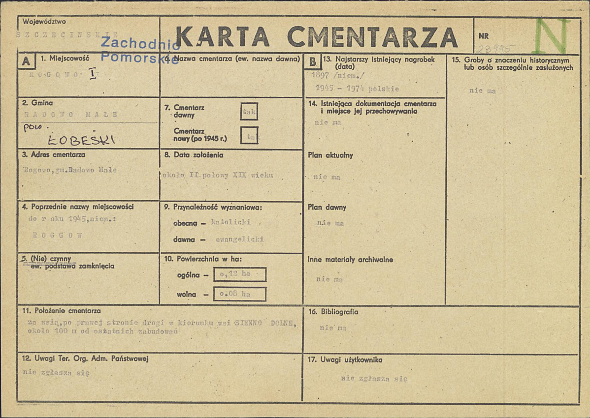 Karta cmentarza, skan nr 1