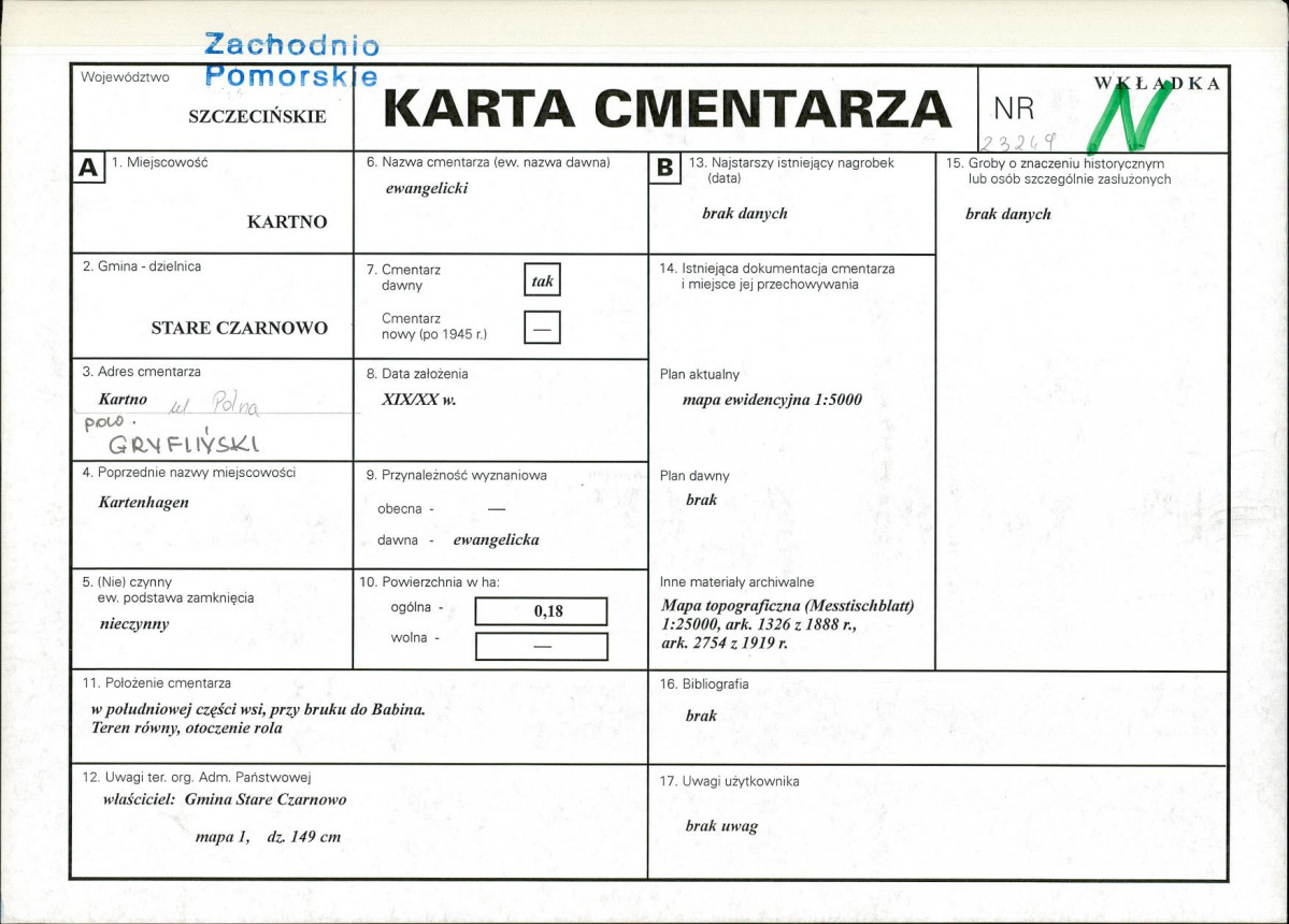 Karta cmentarza, skan nr 1