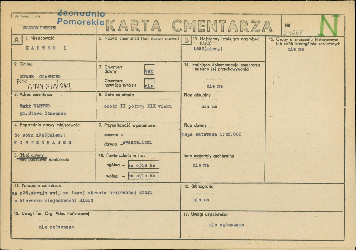 Karta cmentarza, skan nr 1