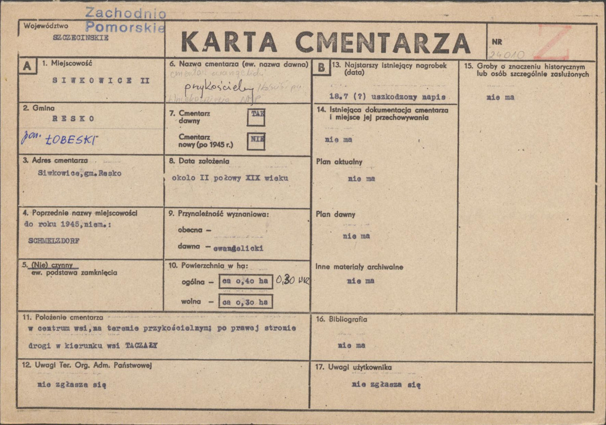 Karta cmentarza, skan nr 1
