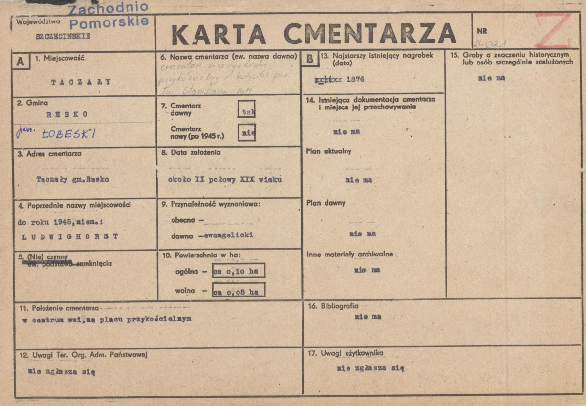 Karta cmentarza, skan nr 1