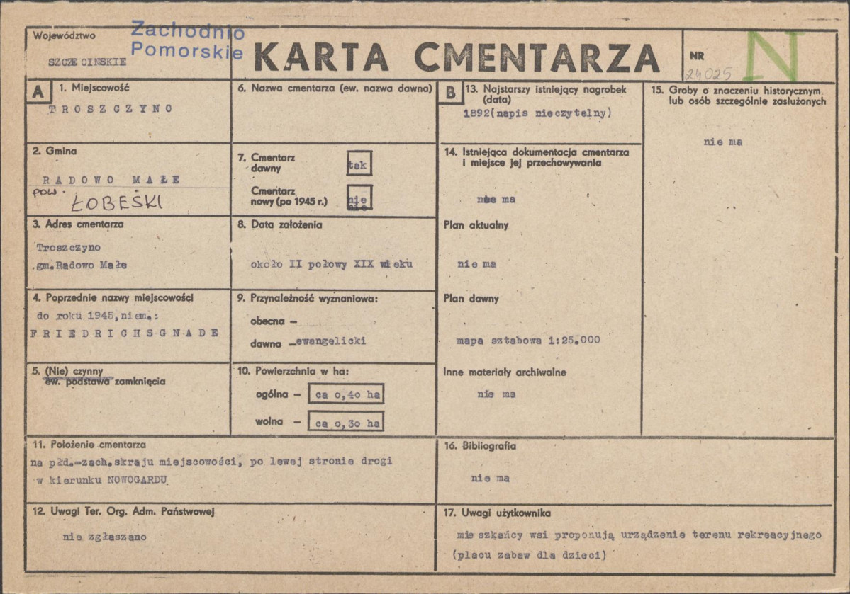 Karta cmentarza, skan nr 1