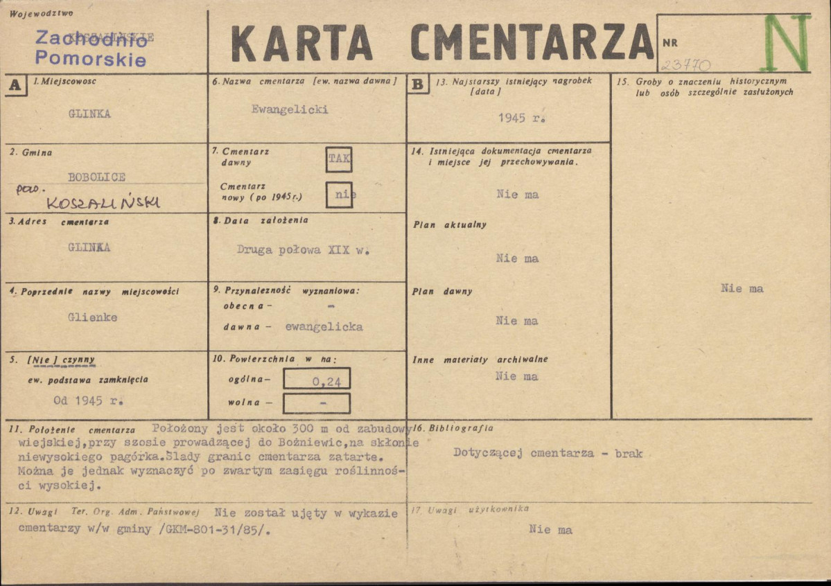Karta cmentarza, skan nr 1