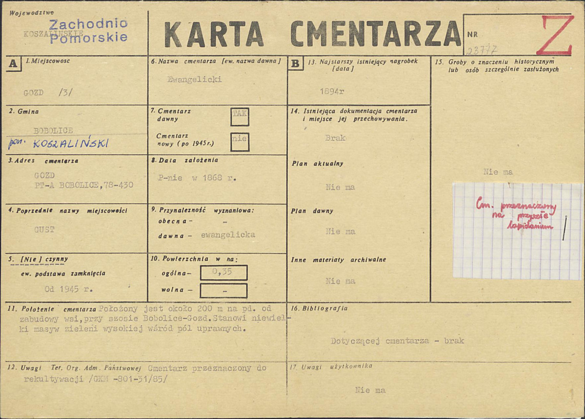 Karta cmentarza, skan nr 1