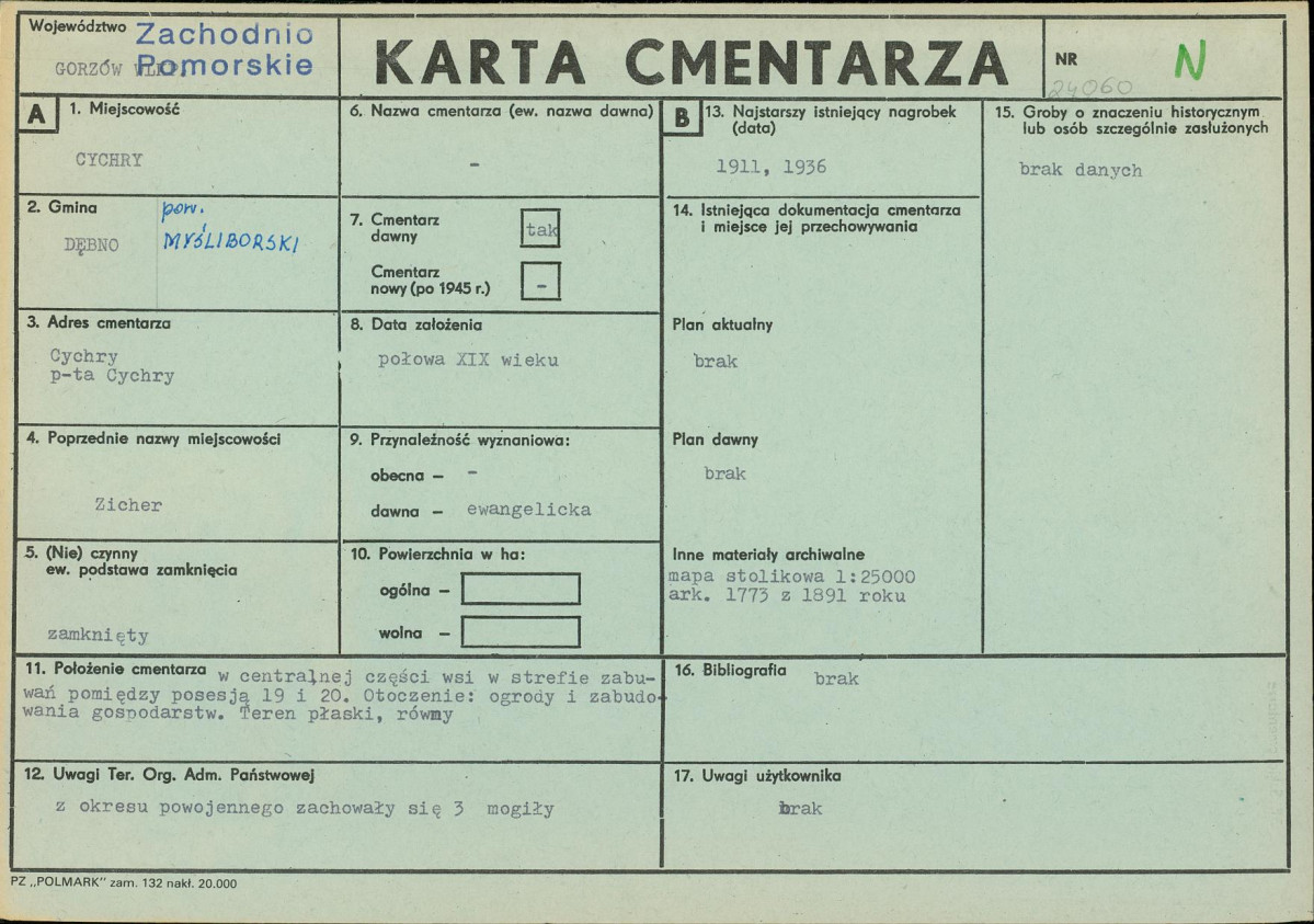 Karta cmentarza, skan nr 1