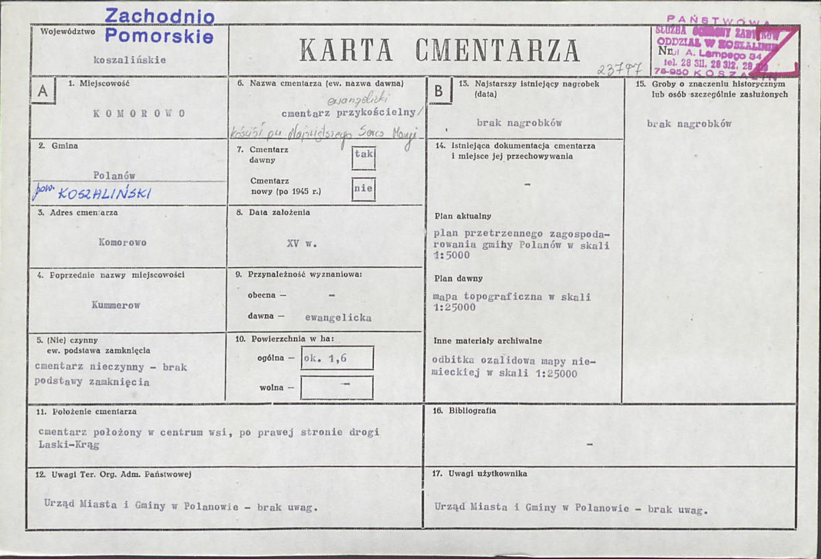 Karta cmentarza, skan nr 1