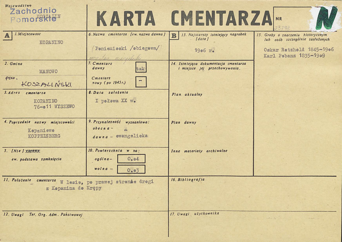 Karta cmentarza, skan nr 1