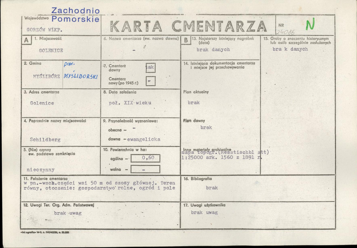 Karta cmentarza, skan nr 1