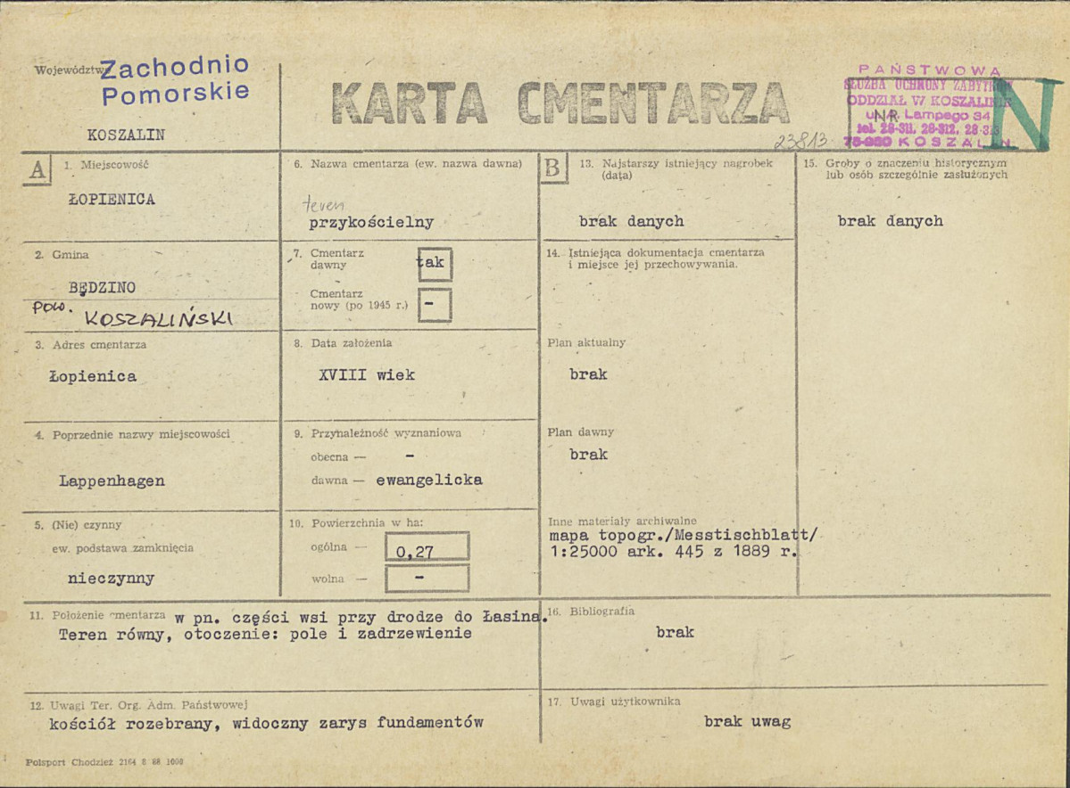 Karta cmentarza, skan nr 1