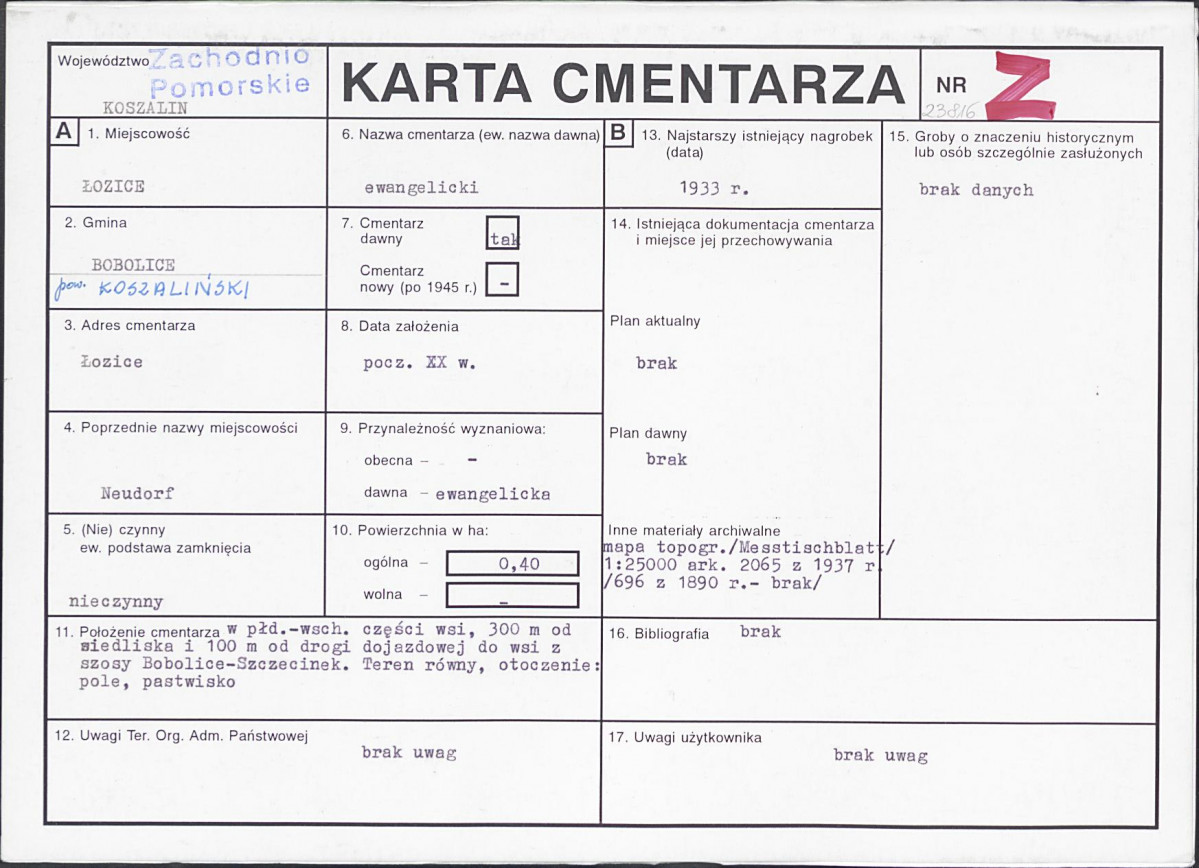 Karta cmentarza, skan nr 1