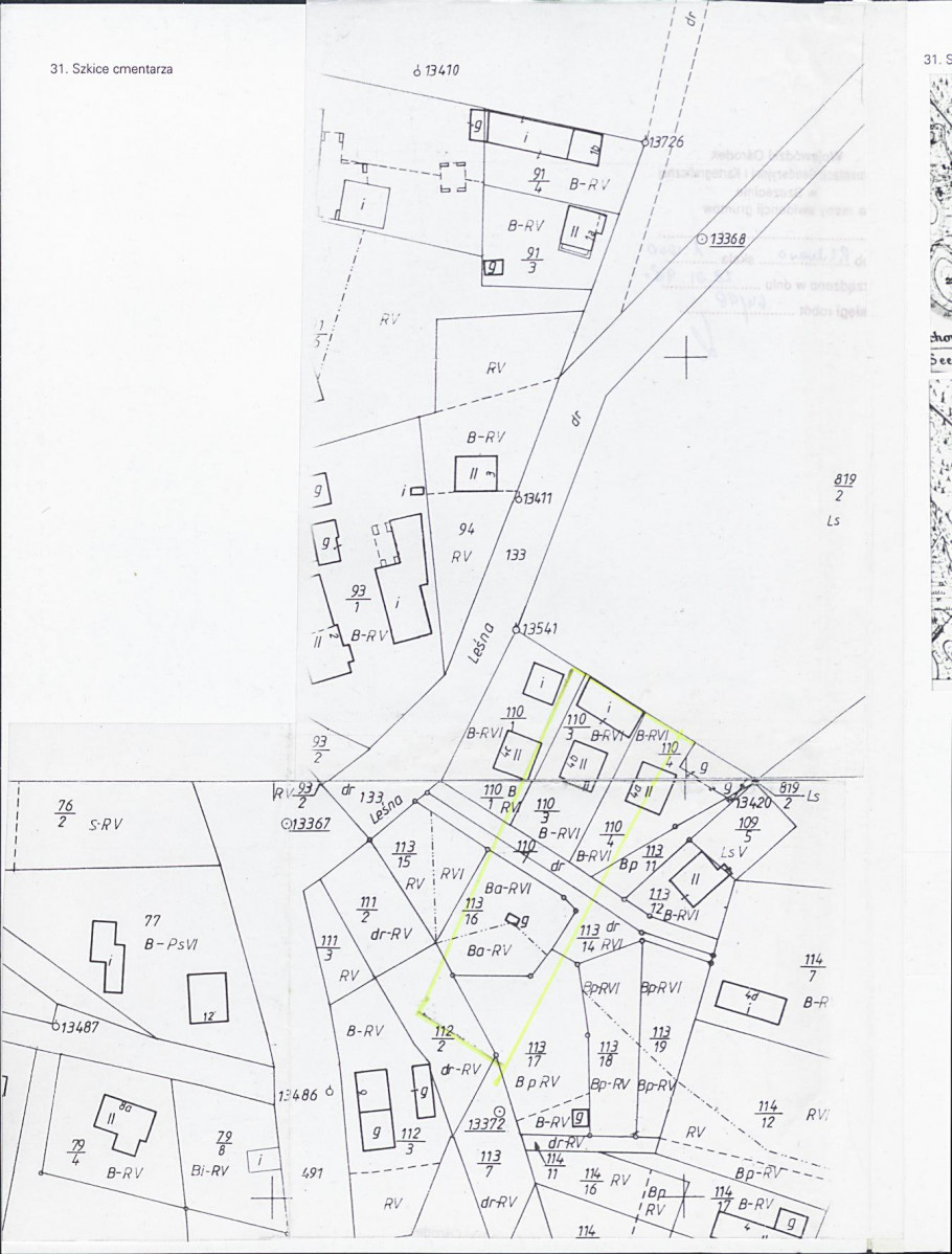 Karta cmentarza, skan nr 3