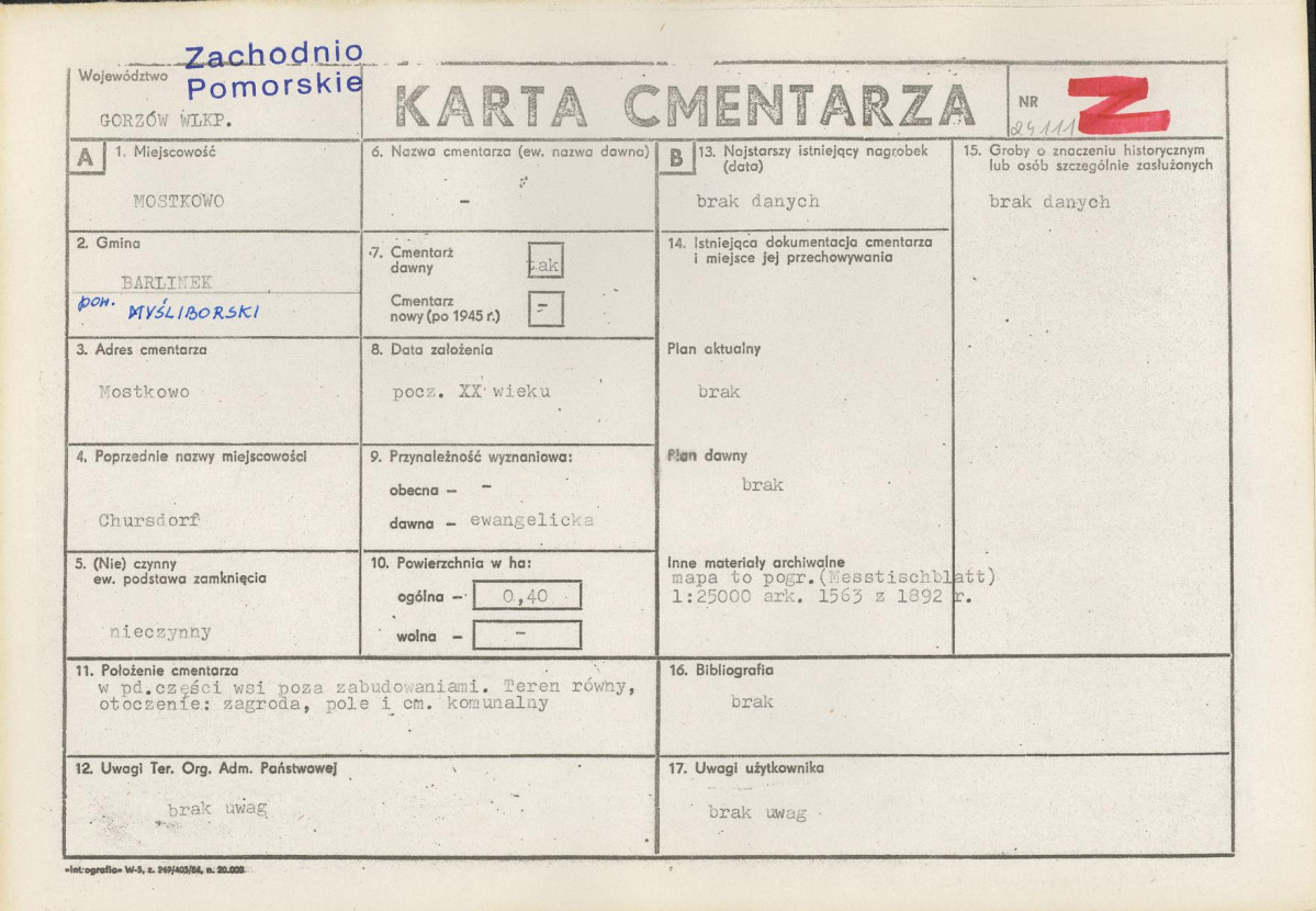 Karta cmentarza, skan nr 1