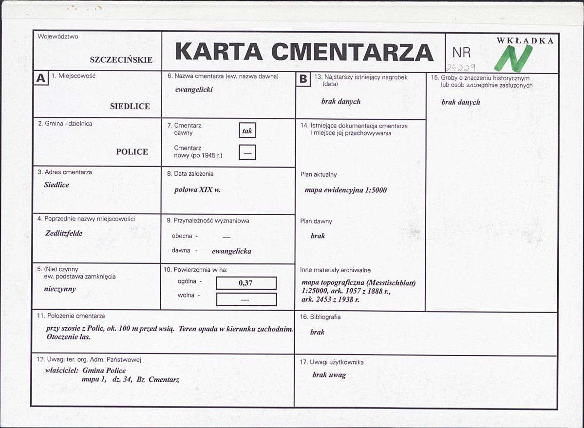 Karta cmentarza, skan nr 1