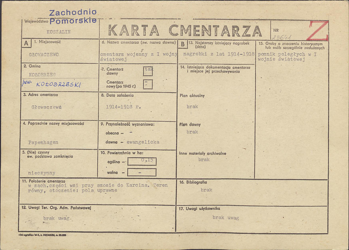 Karta cmentarza, skan nr 1