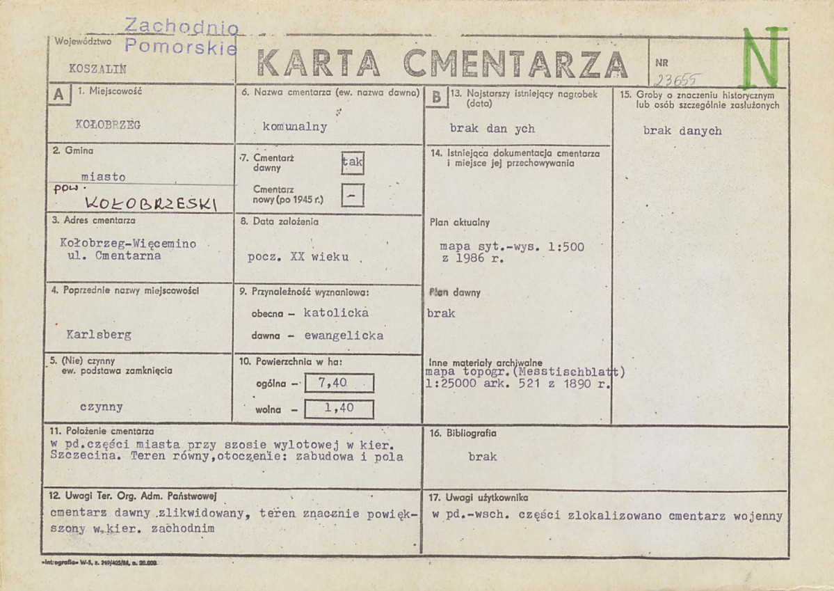 Karta cmentarza, skan nr 1