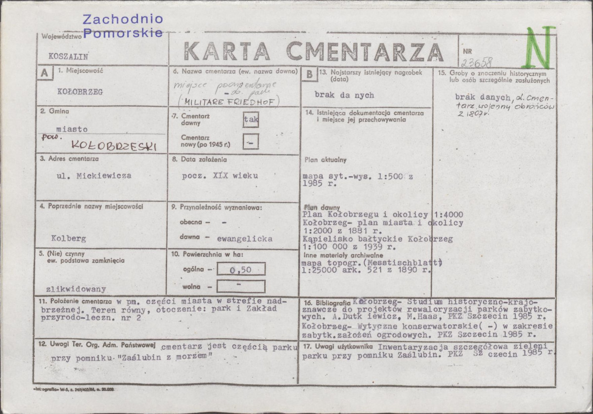 Karta cmentarza, skan nr 1
