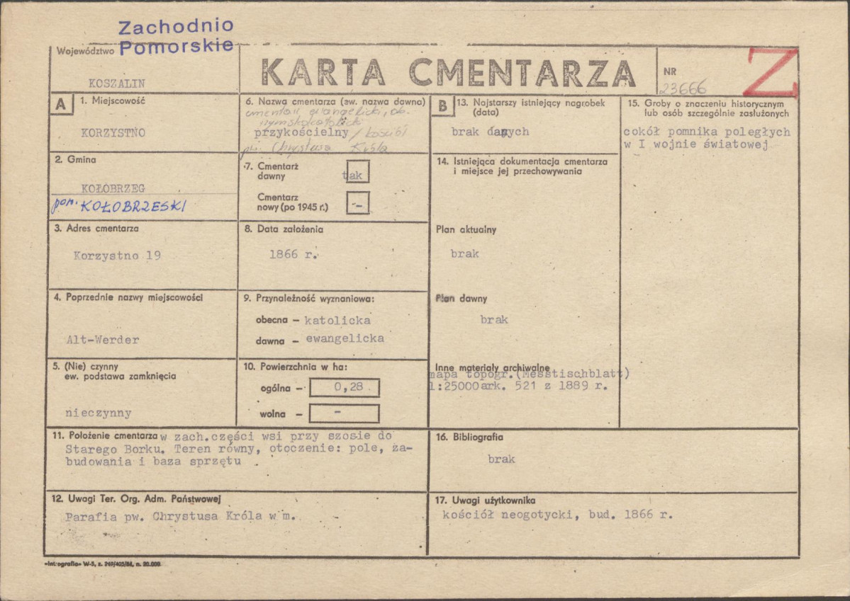 Karta cmentarza, skan nr 1